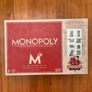 Monopoly 80th (1935 – 2015) Anniversary Edition Parker Brothers Board Game